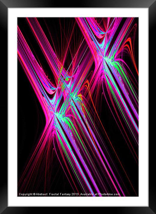 Galaxy Framed Mounted Print by Abstract  Fractal Fantasy