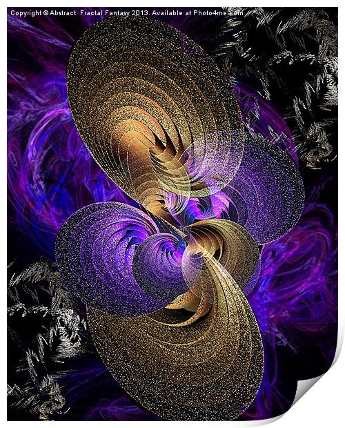 Its Not My Time Print by Abstract  Fractal Fantasy