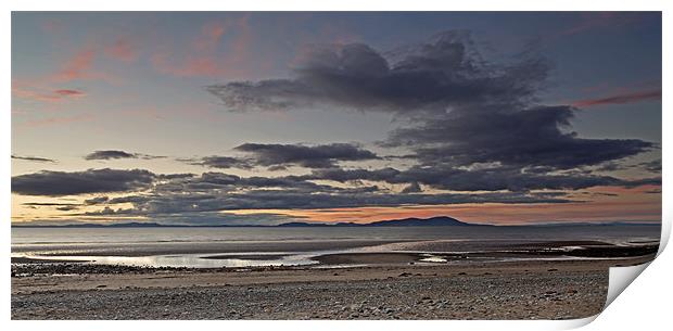 Solway Summer Sunset Print by Cheryl Quine