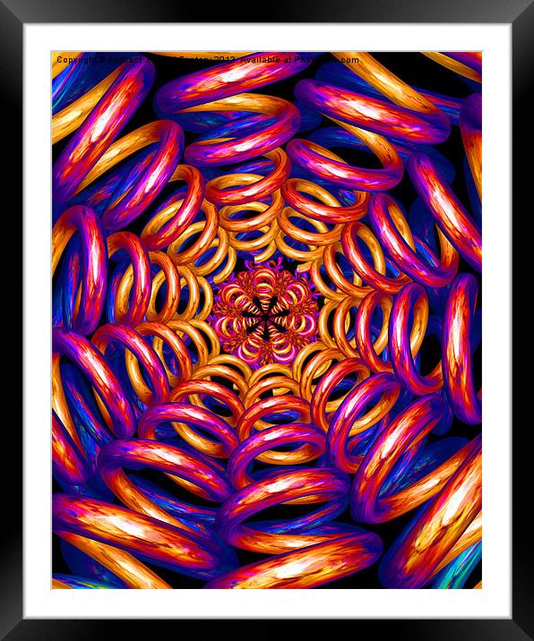 Tunnel of love Framed Mounted Print by Abstract  Fractal Fantasy