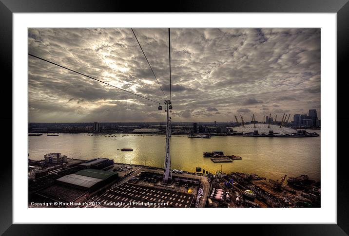 The River Thames at Greenwich Framed Mounted Print by Rob Hawkins