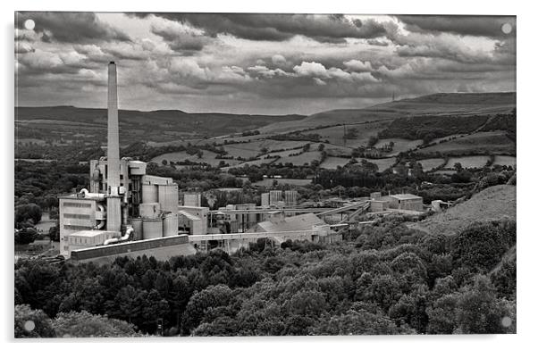 Hope cement Works Acrylic by Darren Burroughs