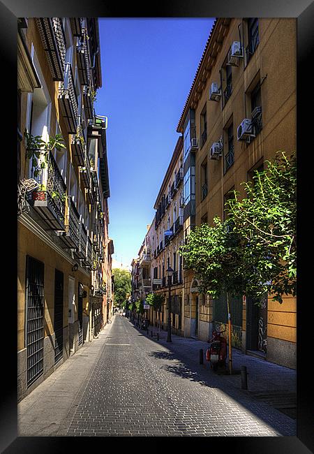 Old Quarter of Madrid Framed Print by Tom Gomez