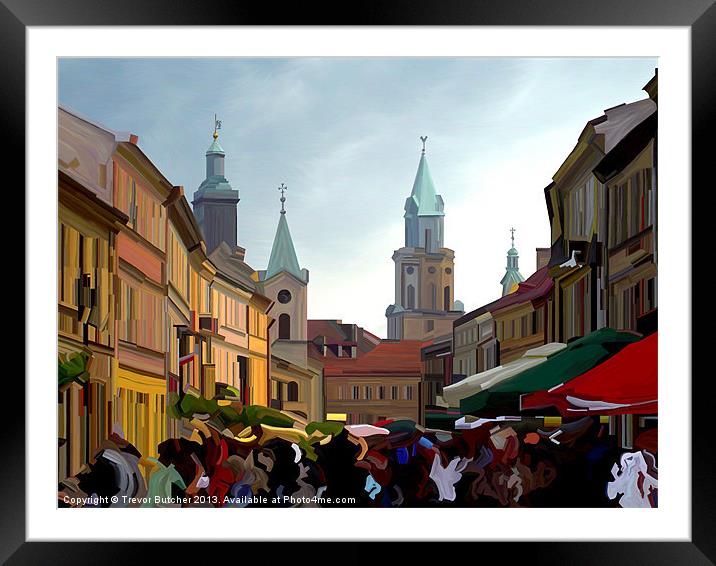 The Old City Framed Mounted Print by Trevor Butcher