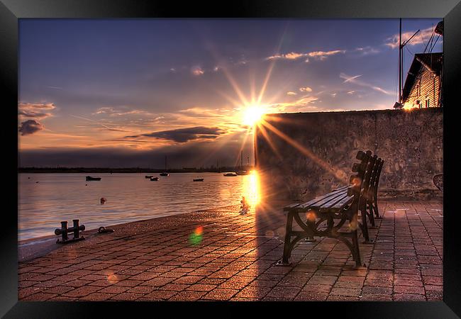 Sitting By The Bay  Framed Print by Anthony Jacobson
