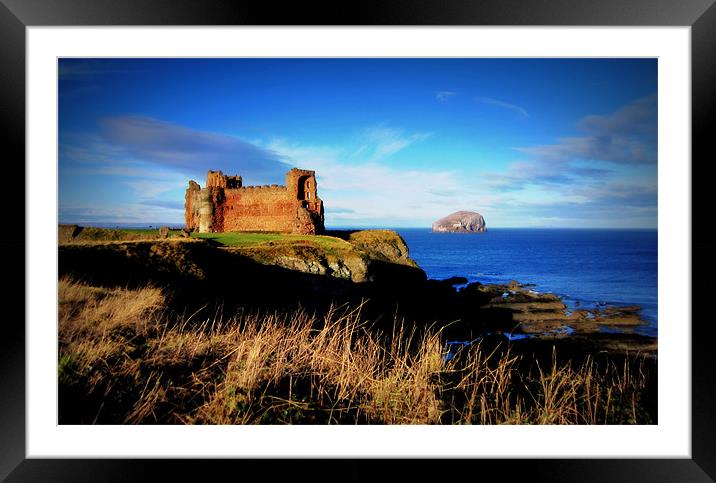 tantallon by the sea Framed Mounted Print by dale rys (LP)