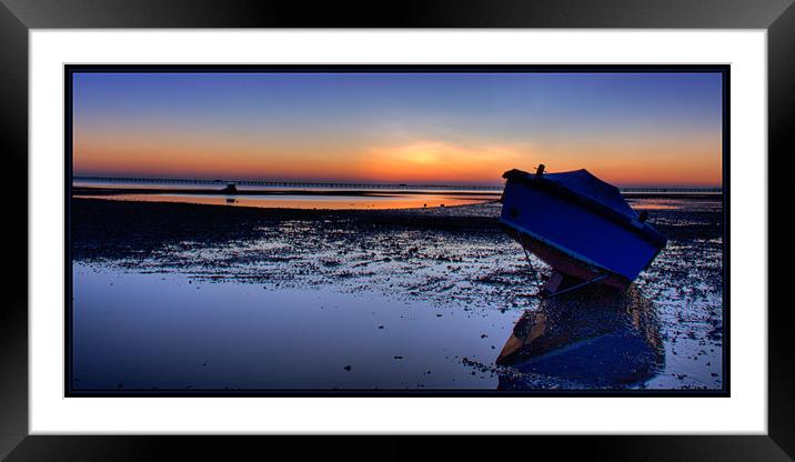 Muddy Sunset  Framed Mounted Print by Anthony Jacobson