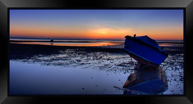 Muddy Sunset  Framed Print by Anthony Jacobson