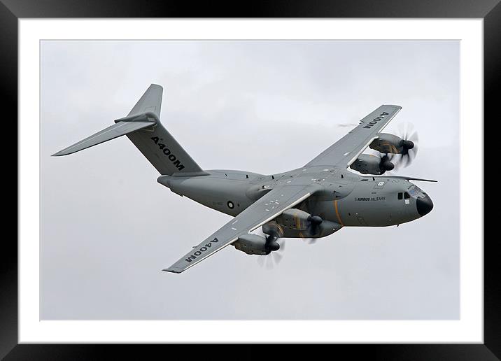 Airbus A400M topside pass Framed Mounted Print by Rachel & Martin Pics