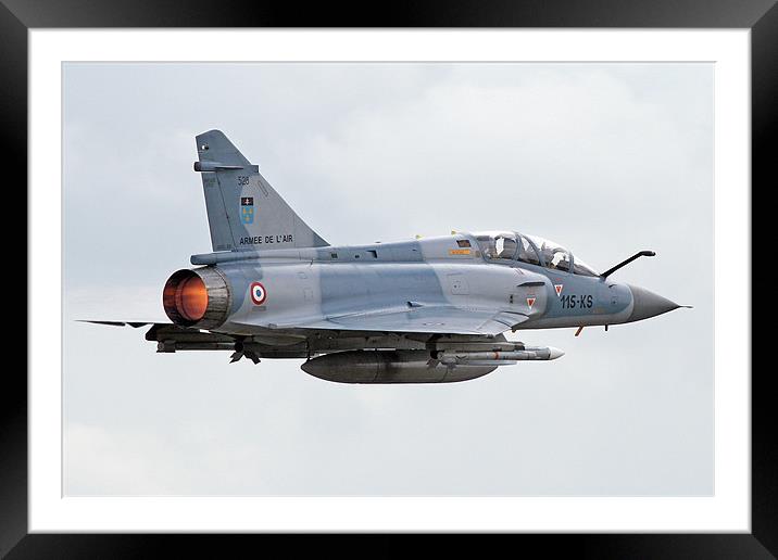 Mirage 2000 afterbuner takeoff Framed Mounted Print by Rachel & Martin Pics