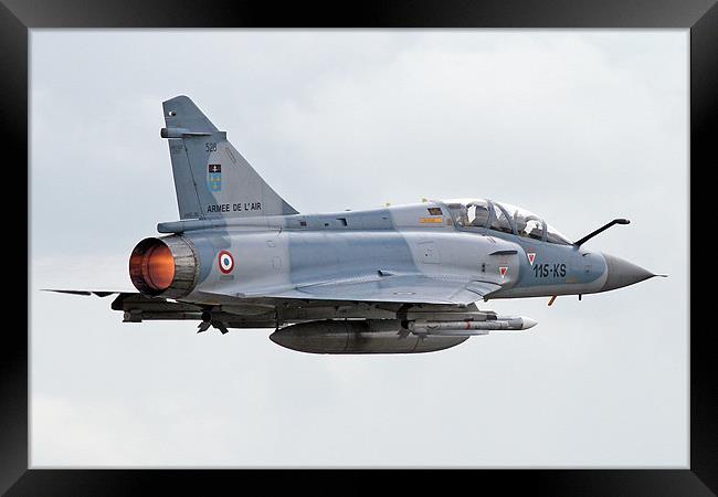 Mirage 2000 afterbuner takeoff Framed Print by Rachel & Martin Pics