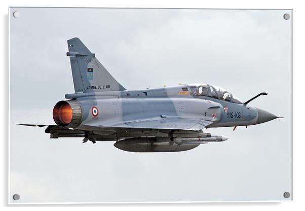 Mirage 2000 afterbuner takeoff Acrylic by Rachel & Martin Pics