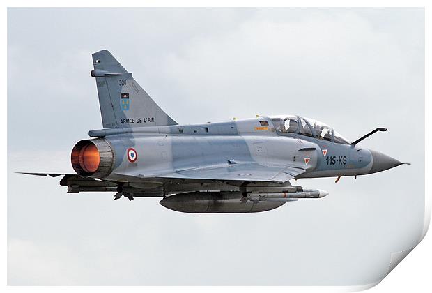 Mirage 2000 afterbuner takeoff Print by Rachel & Martin Pics
