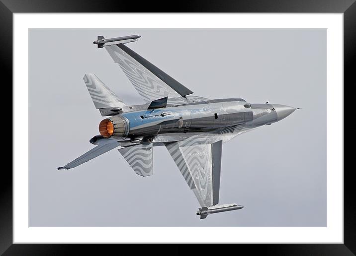 Belgian F-16 Framed Mounted Print by Rachel & Martin Pics