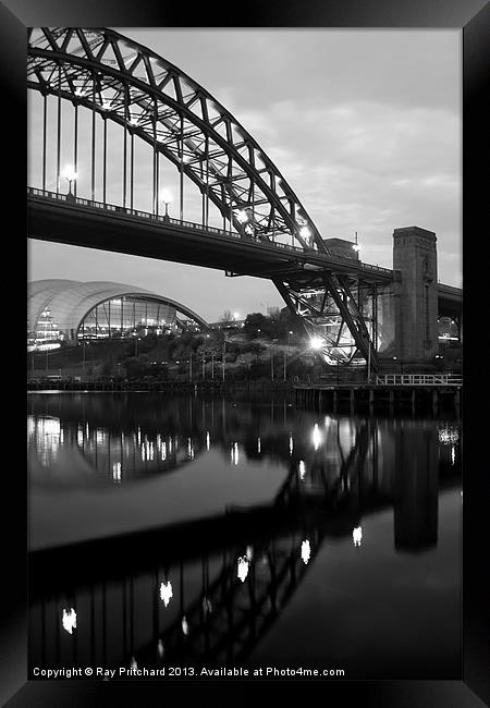 The Tyne Bridge and The Sage Framed Print by Ray Pritchard