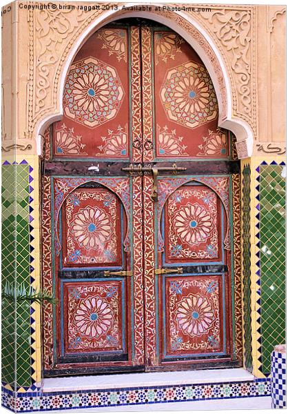 Old Door in Marrakesh Canvas Print by Brian  Raggatt