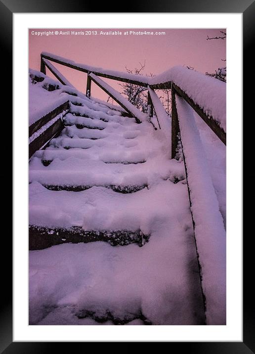 Stairway to Heaven Framed Mounted Print by Avril Harris