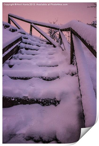 Stairway to Heaven Print by Avril Harris