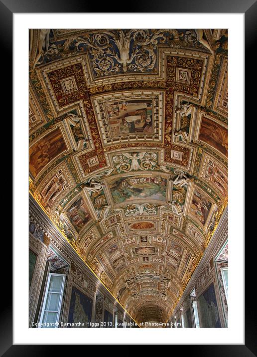 Gallery Ceiling  - Rome Framed Mounted Print by Samantha Higgs