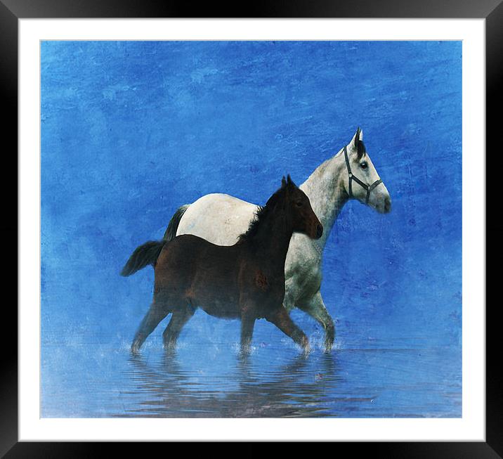 Run like the wind Framed Mounted Print by Matthew Laming