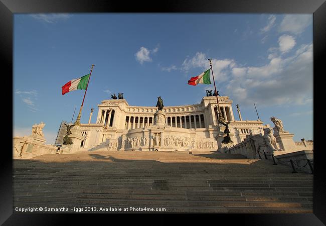 Monumento Nazionale a Vittorio Emanuele II Framed Print by Samantha Higgs