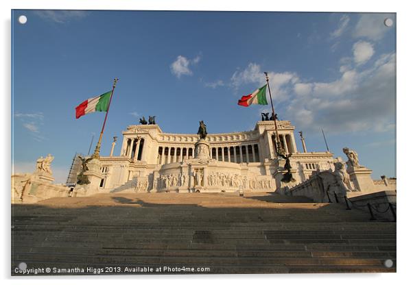 Monumento Nazionale a Vittorio Emanuele II Acrylic by Samantha Higgs