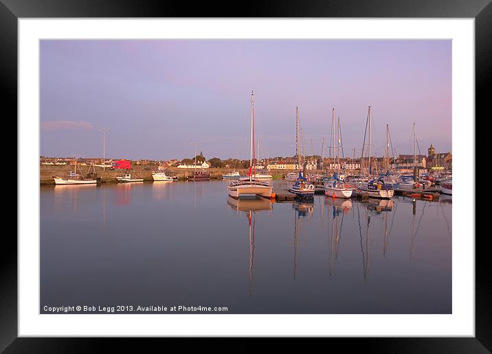 Anstruther Morning Framed Mounted Print by Bob Legg