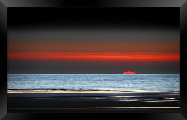 minimalistic sunset Framed Print by Robert Fielding