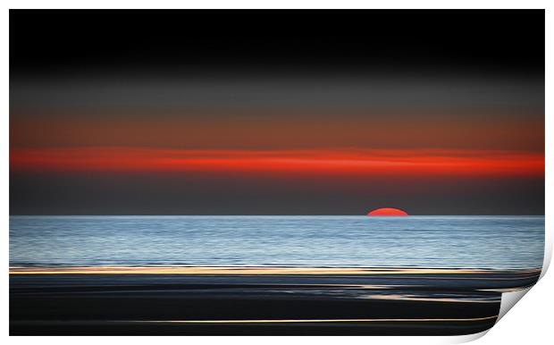 minimalistic sunset Print by Robert Fielding