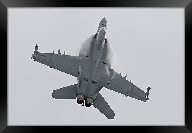 F-18 vapour Framed Print by Rachel & Martin Pics