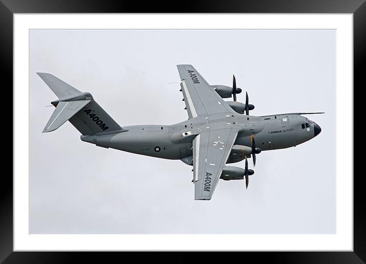 Airbus A400M topside Framed Mounted Print by Rachel & Martin Pics