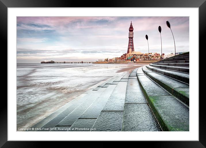 Blackpool Tower Curves Framed Mounted Print by Chris Frost