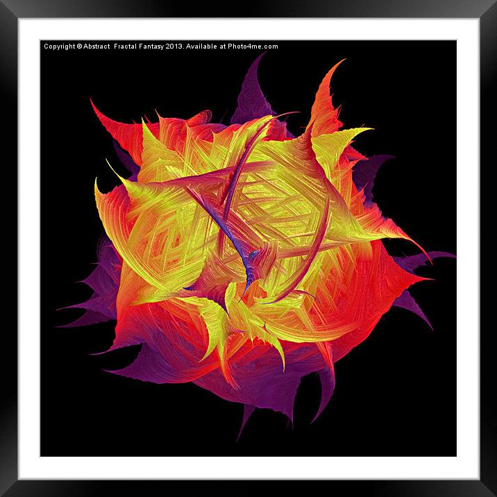 Dance of the seven veils Framed Mounted Print by Abstract  Fractal Fantasy
