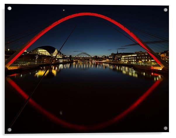 Millennium Bridge Acrylic by Paul Appleby