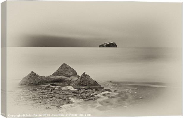 Bass Rock from Seacliff Canvas Print by John Barrie