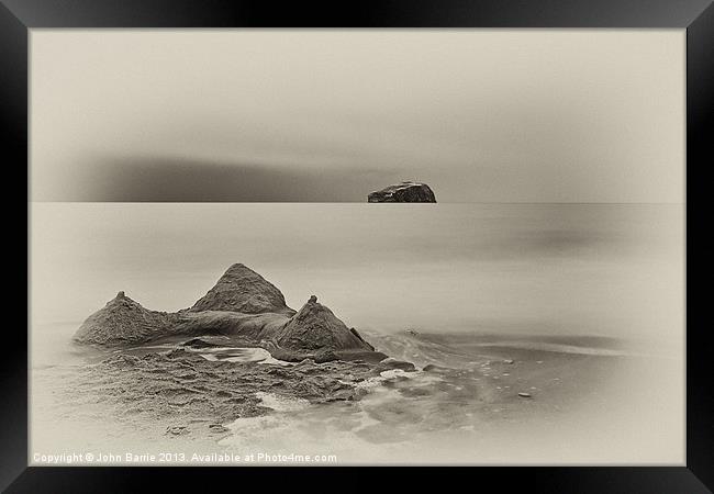 Bass Rock from Seacliff Framed Print by John Barrie