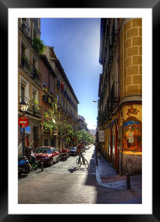 Old Streets of Madrid Framed Mounted Print by Tom Gomez