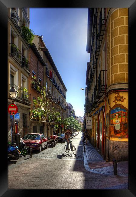 Old Streets of Madrid Framed Print by Tom Gomez