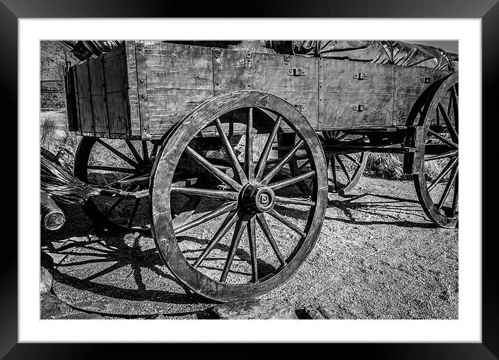 Wagon Wheels Rolling Framed Mounted Print by Doug Long