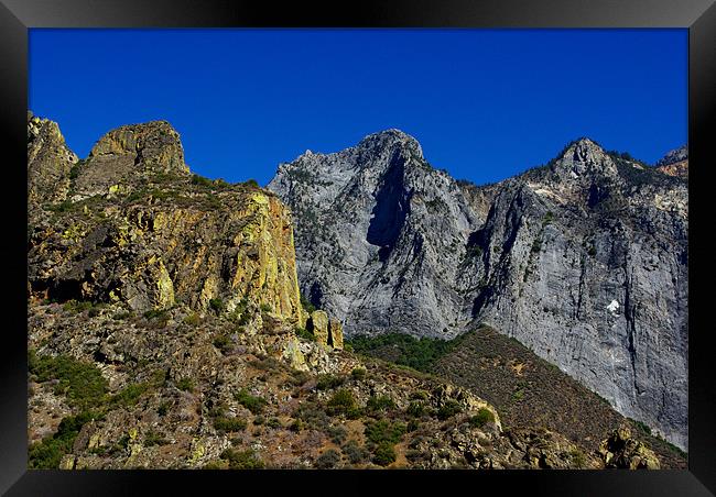 Colours in mountains, California Framed Print by Claudio Del Luongo