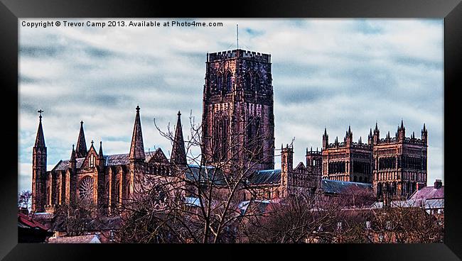 Durham Cathedral: A Masterpiece of Religion and Ar Framed Print by Trevor Camp