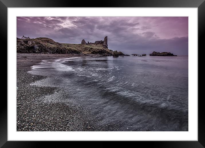 Dunure Coastline and Castle Framed Mounted Print by Sam Smith