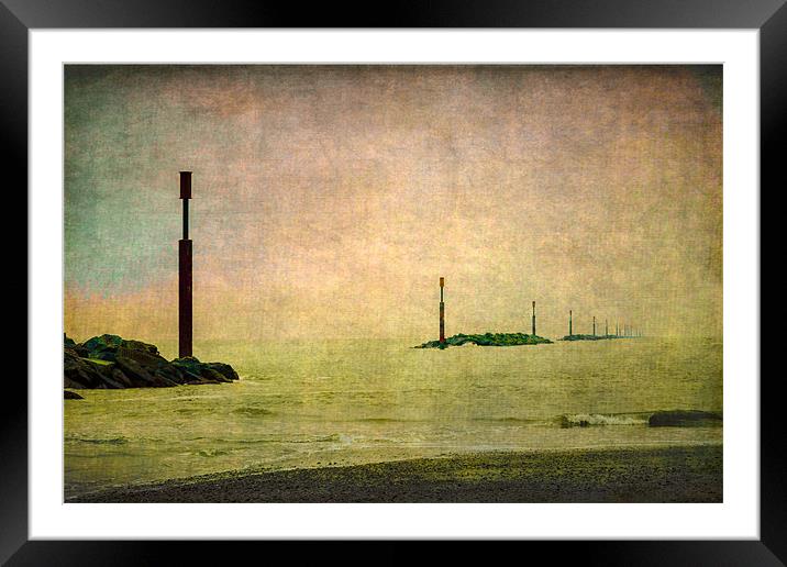 North Sea Glow Framed Mounted Print by Stephen Mole