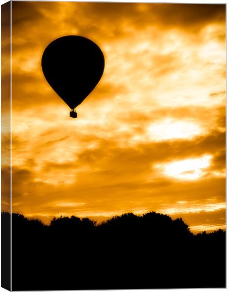 Balloon Rise Canvas Print by Mark Llewellyn