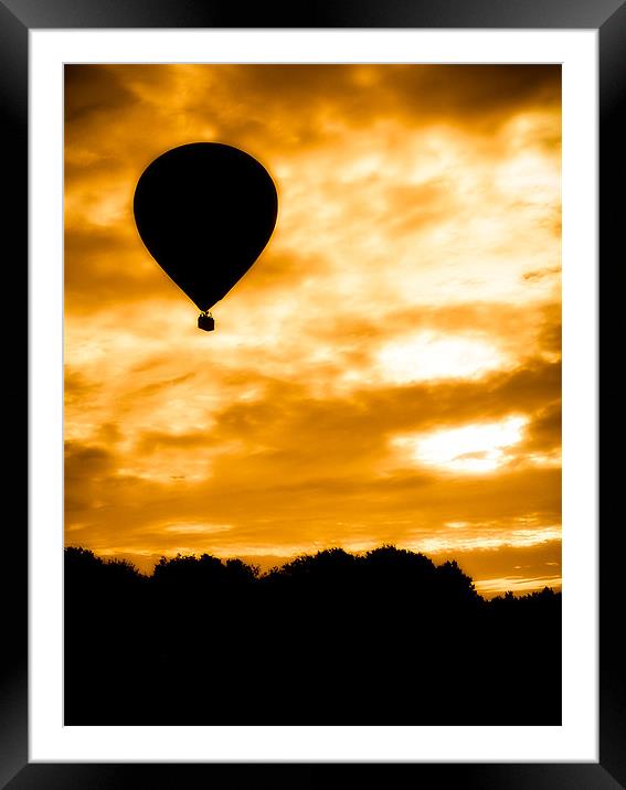 Balloon Rise Framed Mounted Print by Mark Llewellyn