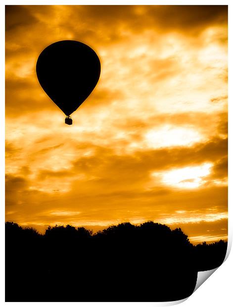 Balloon Rise Print by Mark Llewellyn