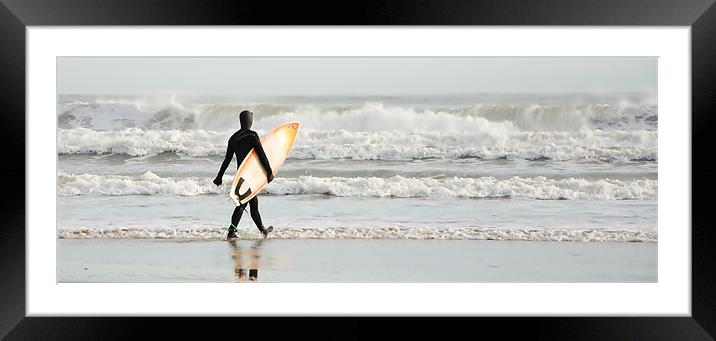 Surfs Up Framed Mounted Print by Vicky Mitchell