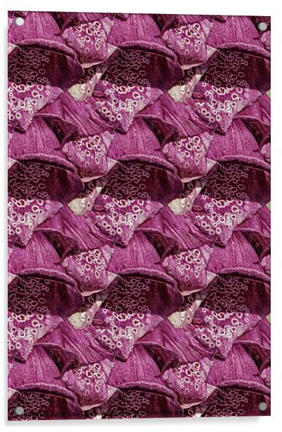 Foxglove Pattern Acrylic by Julie Coe