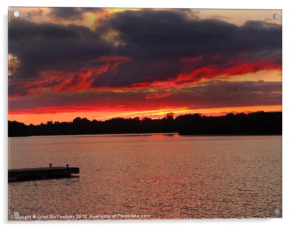 Sunset at Muckross Bay Acrylic by John McCoubrey