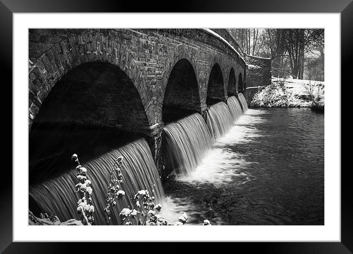 Snowy Five Arches Framed Mounted Print by Stuart Gennery